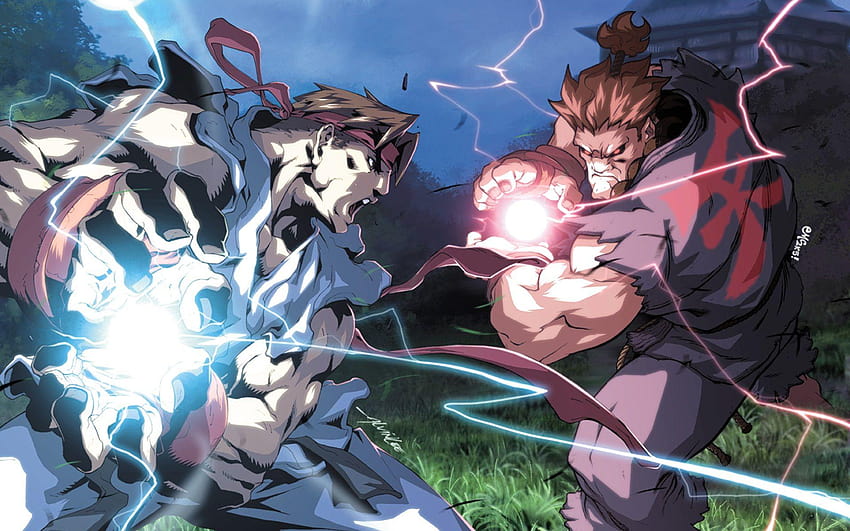 Jeux Akuma contre Ryu Street Fighter V Fond d'écran HD