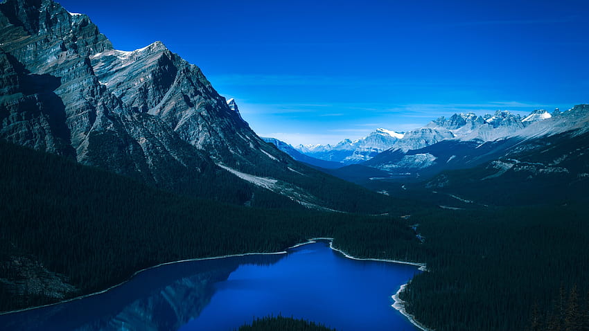 pegunungan, danau peyto, kanada peyto ...pinterest, danau busur kanada Wallpaper HD