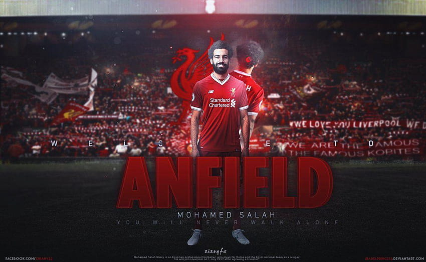 Mohamed Salah przez Ziadelprince22, Mohamed Salah Liverpool Tapeta HD