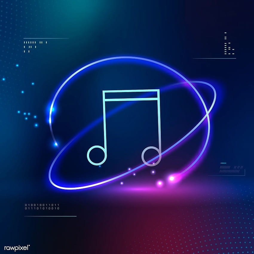 premium vector of Music note futuristic icon vector 1016947 HD phone wallpaper