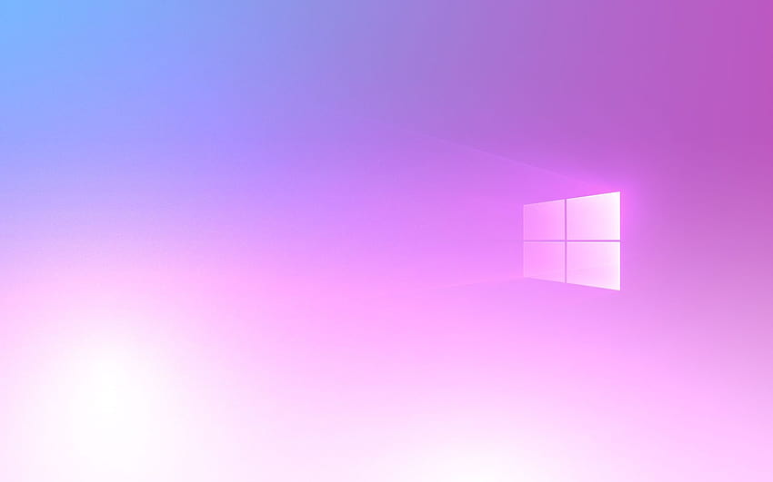 Windows 10 różowy, Windows 10 fioletowy Tapeta HD