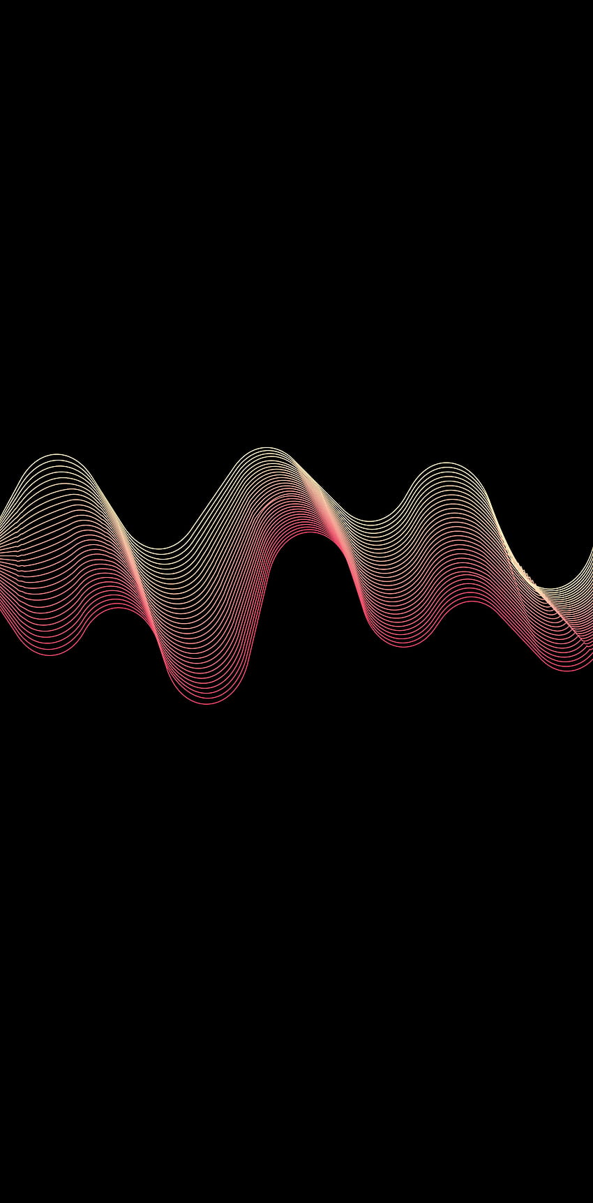 Colorful waveform for iPhone HD phone wallpaper