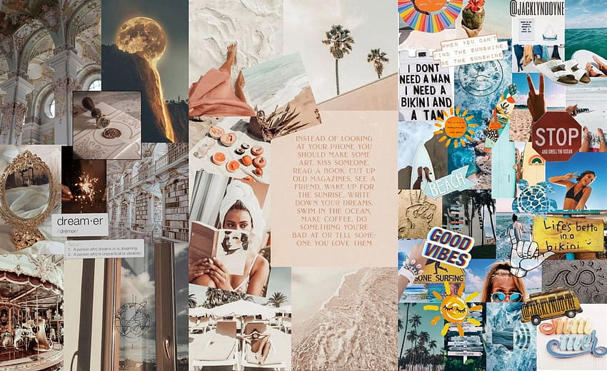 Aesthetic Collage Wallpapers Laptop  PixelsTalkNet