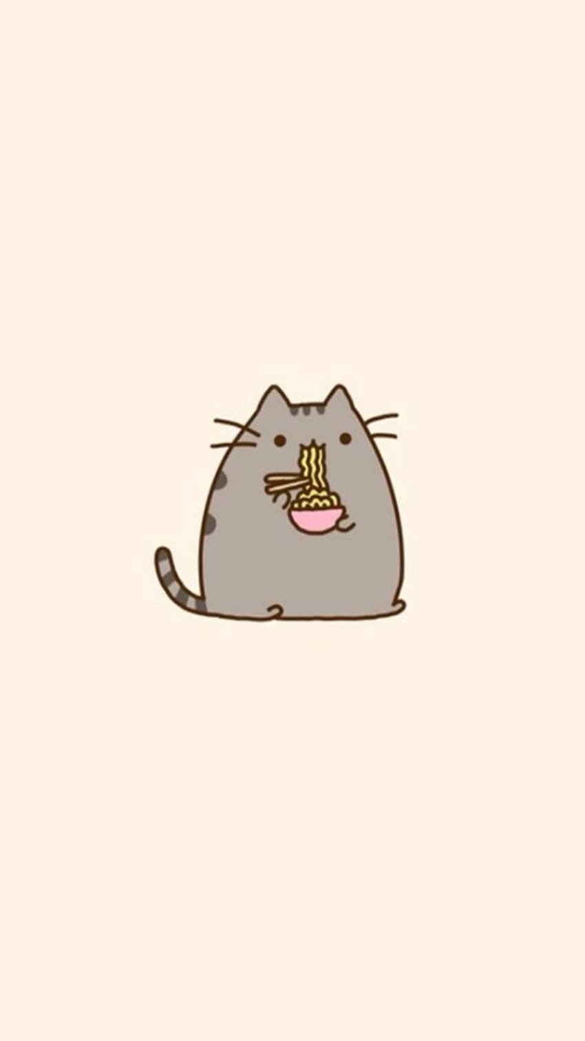 Pusheen noodles by Lovely_nature_27, pusheen eating HD phone wallpaper ...