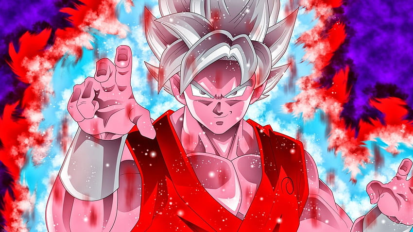 Goku Super Saiyajin mit Auflösung, Goku ssj blauer Kaioken HD-Hintergrundbild