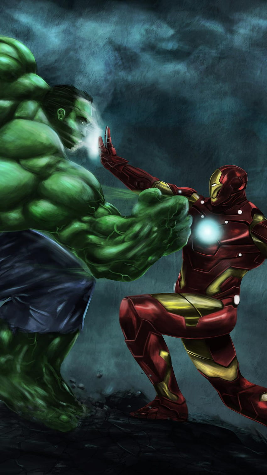 1080x1920 Iron Man Vs Hulk Art Iphone 7,6s,6 Plus, Pixel xl, iron man and hulk  iphone HD phone wallpaper | Pxfuel