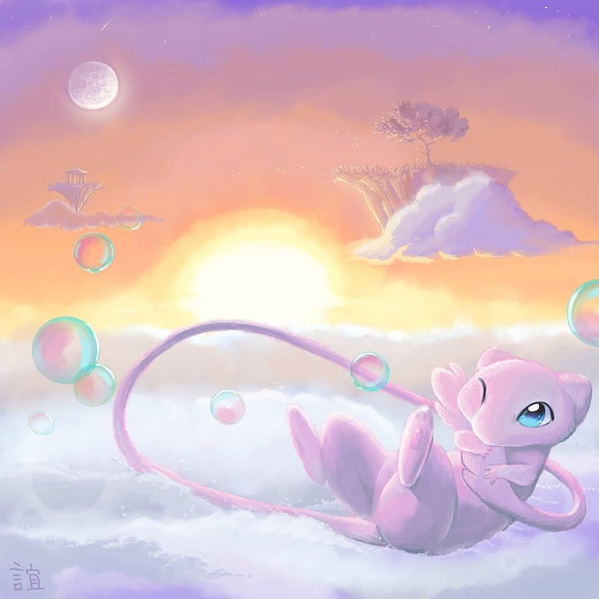 Cute Pokemon Mew posted by Zoey Mercado, cute mew HD phone wallpaper