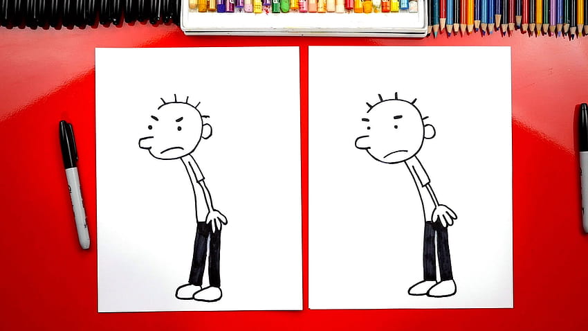 Cómo dibujar a Rodrick Heffley de El diario de un niño debilucho fondo de pantalla