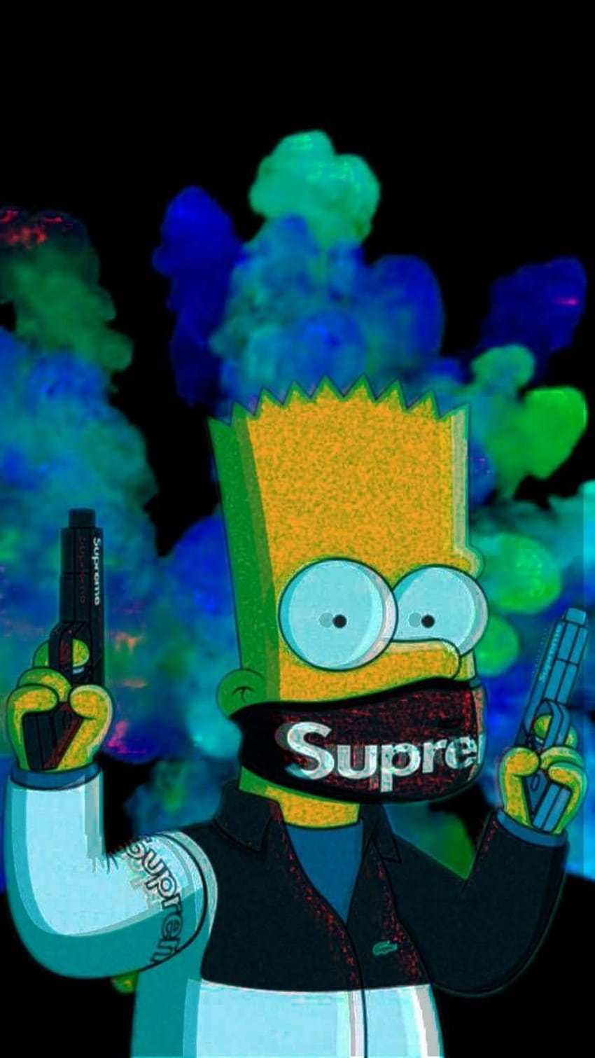 Bart Simpson Trippy, los simpsons trippy fondo de pantalla del teléfono |  Pxfuel