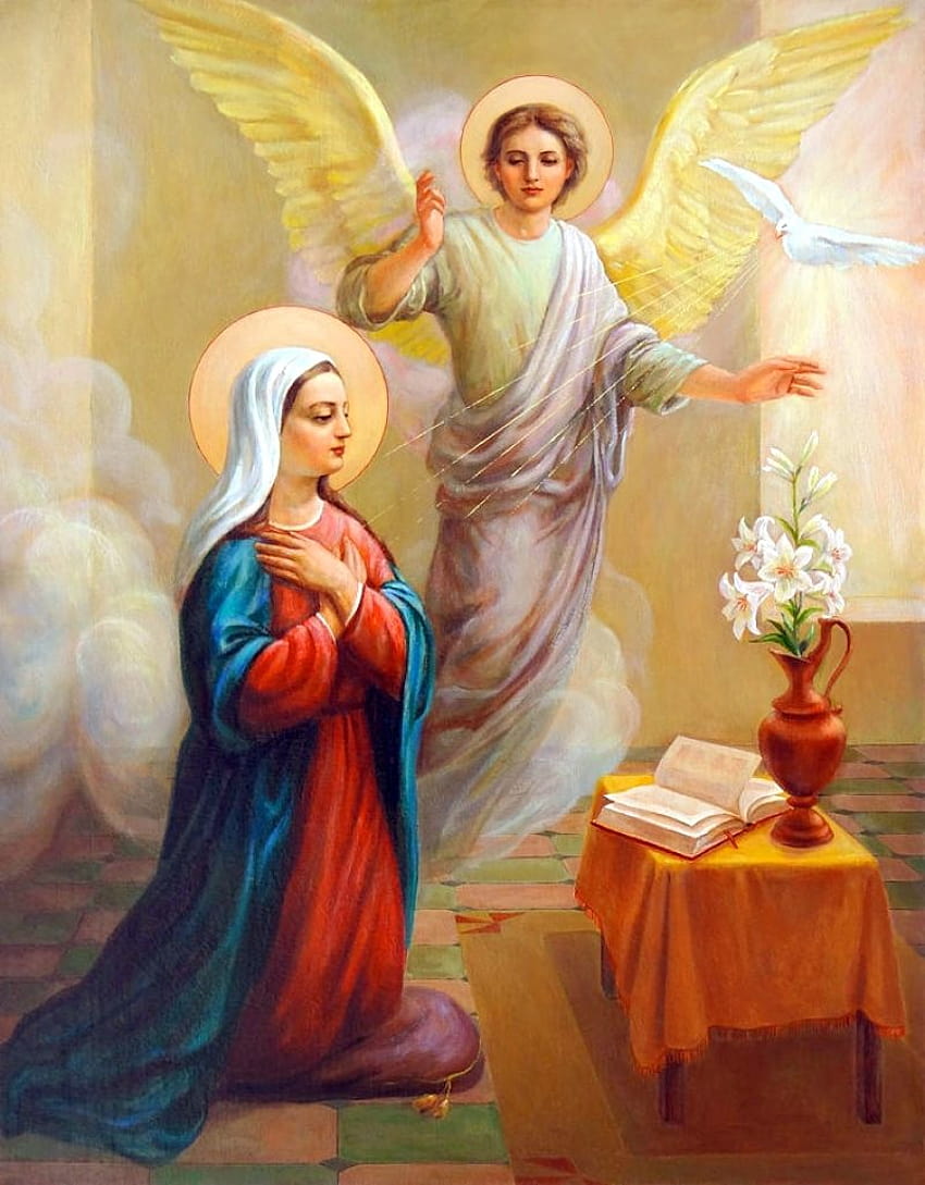 Annunciation To The Blessed Virgin Mary HD phone wallpaper