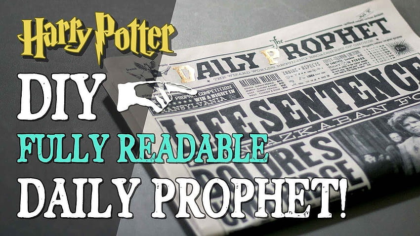 Направи си сам Daily Prophet – Напълно четим вестник – Wizardry Workshop HD тапет
