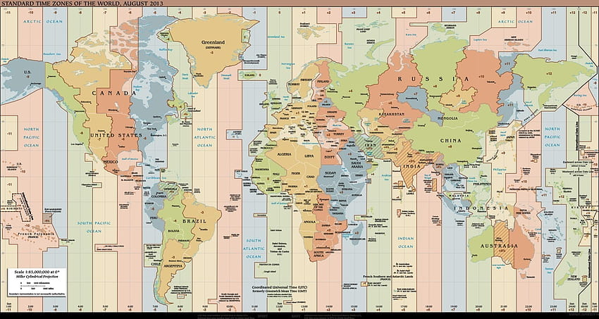 Mappa del mondo Fusi orari Inspirationa Orologio Australia, mappa america Sfondo HD