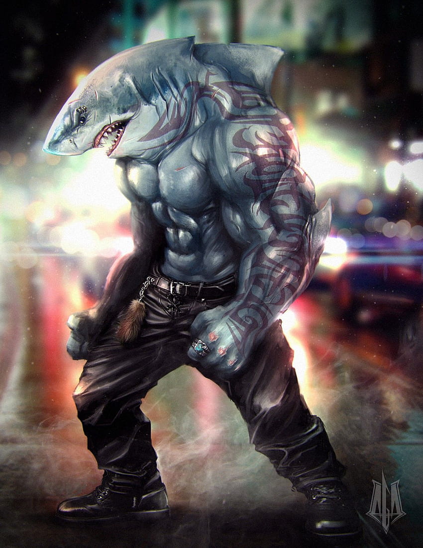 This is the Flash villain King Shark from the cw tv show HD phone wallpaper