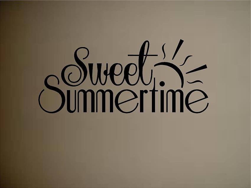 SWEET SUMMERTIME VINYL WALL WINDOW DECAL STICKER HOME DECOR FOR THE HOME: Everything Else, summertime stickers HD wallpaper
