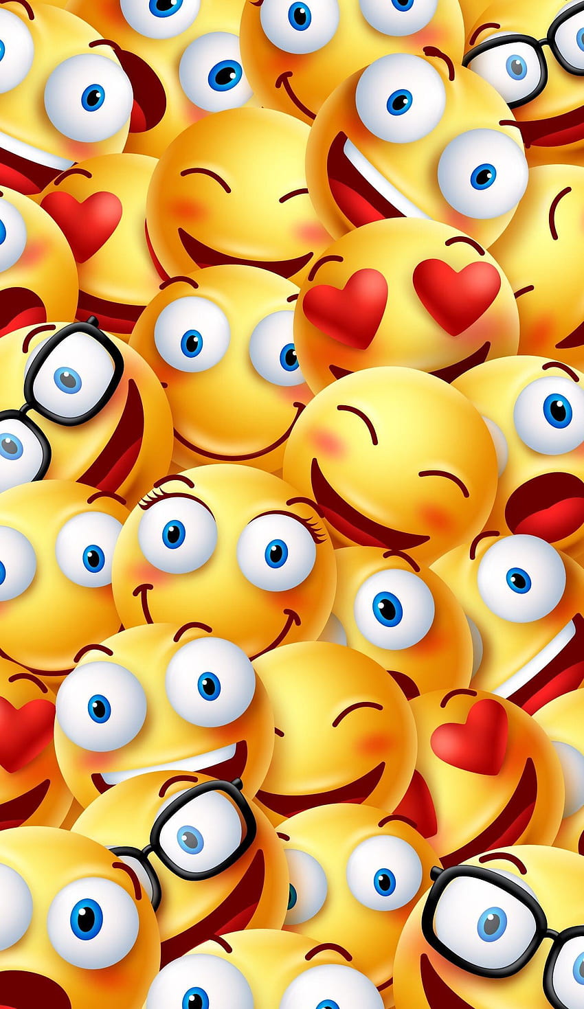 7 Alien Emoji, słodkie emotikony Tapeta na telefon HD