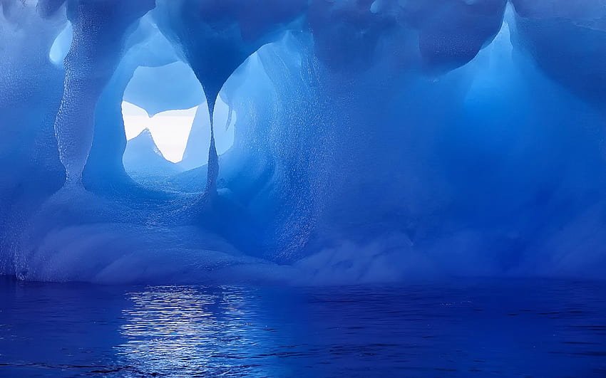 nature, Antarctica, Iceberg, Ice, Winter, Passage, Water, Light HD wallpaper