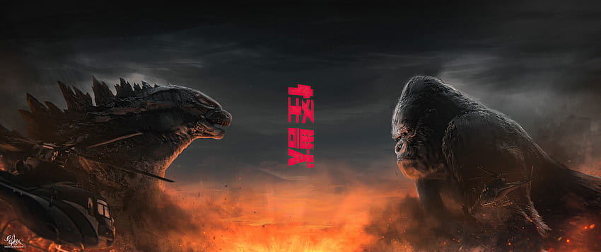 Godzilla Vs Kong Wide , ยนตร์, พื้นหลัง และ King Kong ปะทะ Godzilla วอลล์เปเปอร์ HD
