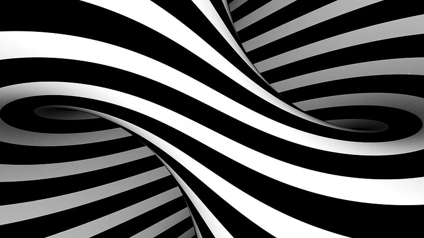 bw, black, optical illusion ultra HD wallpaper