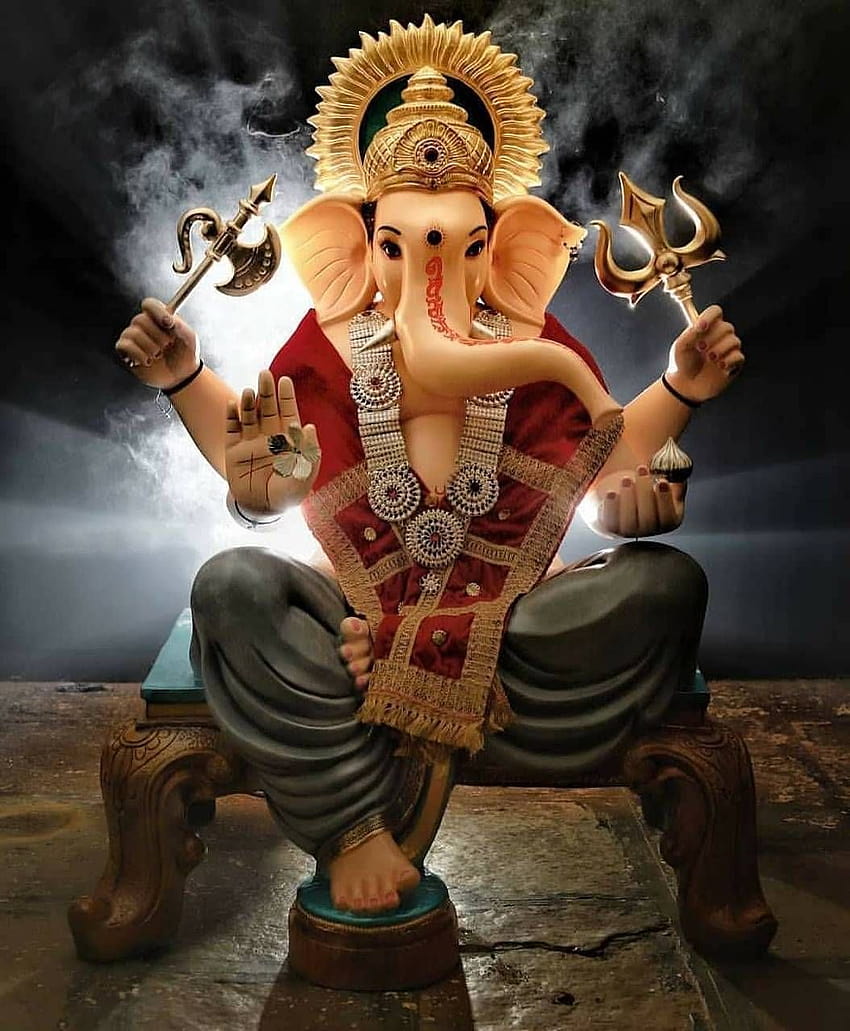 Ganpati Bappa by AdiWanted, ganapathi iphone HD phone wallpaper