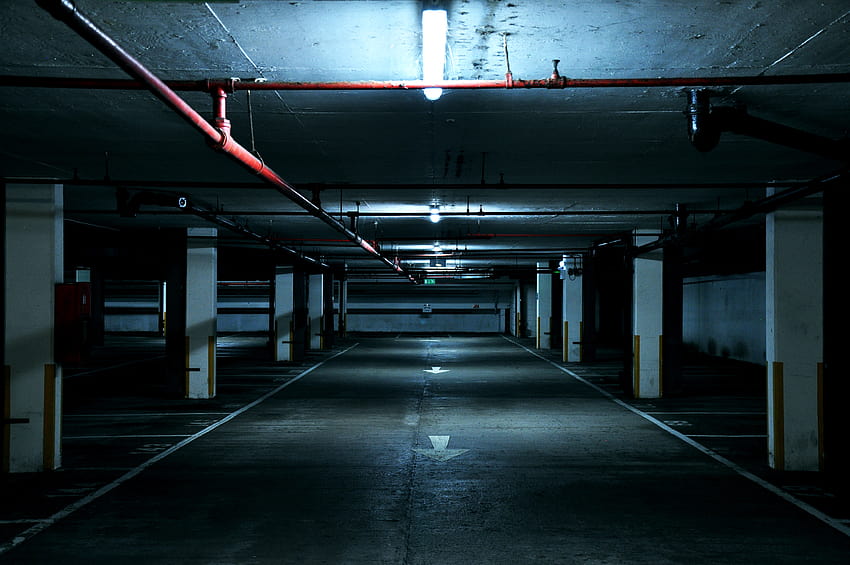 of Empty Underground Parking Lot · Stock, parking garage HD wallpaper