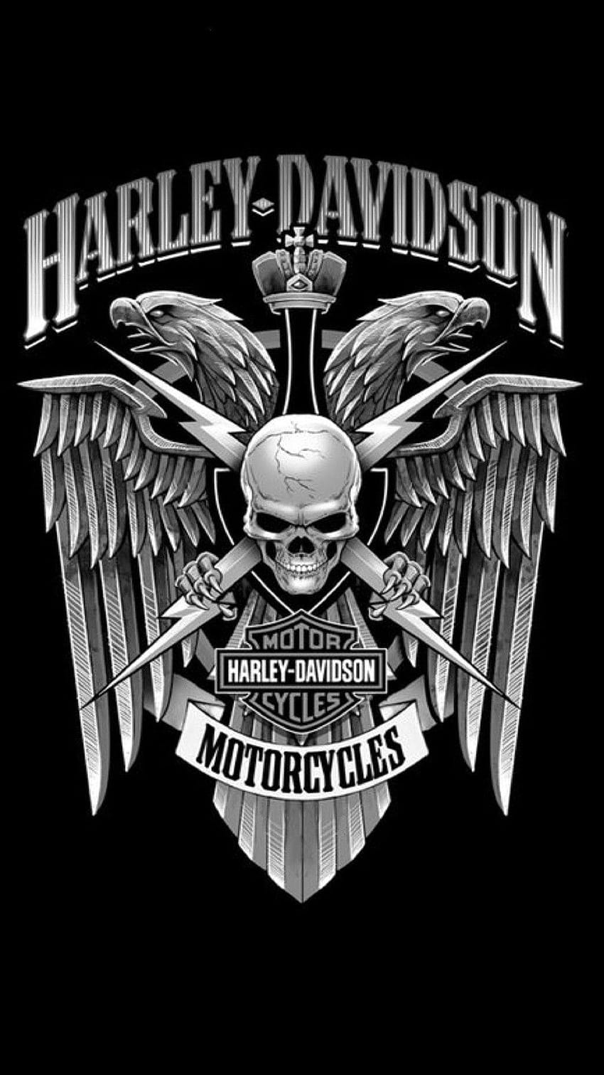 Harley Davidson e protetores de tela, logotipo da harley davidson Papel de parede de celular HD