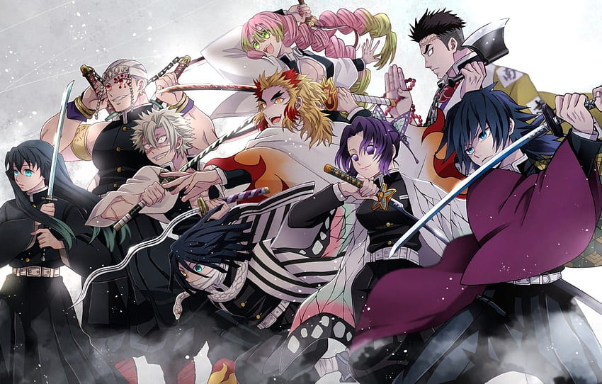 anime, art, characters, The Blade Cleaves Demons, Demon, demon slayer manga HD wallpaper