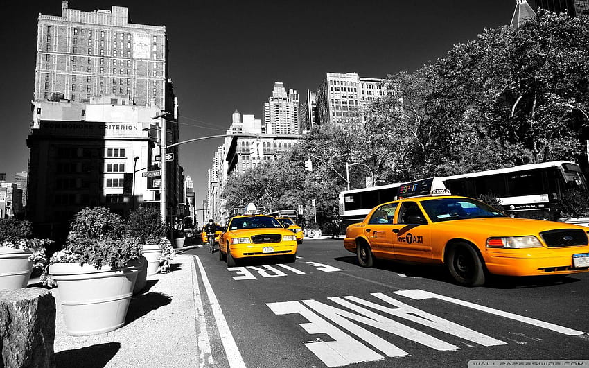 New York Taxi ❤ for Ultra TV • Tablet, new york cab HD wallpaper