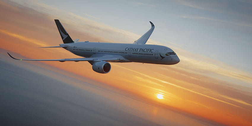 Cathay Pacific stellt den neuen Airbus A350 vor HD-Hintergrundbild