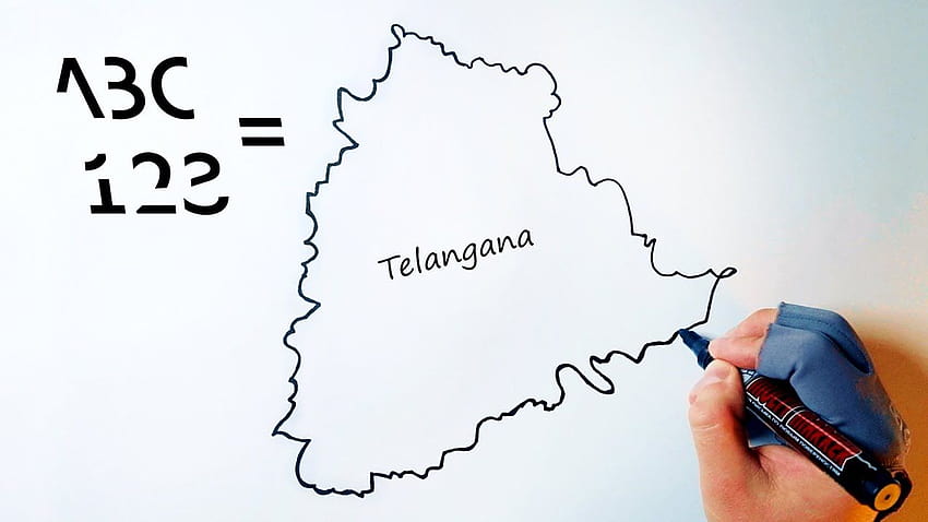 Easy trick to draw the map of Karnataka using letters and numbers  YouTube