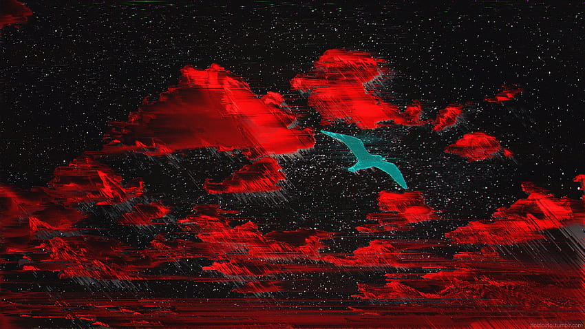 Glitch Aesthetic posted by Ethan Thompson, red aesthetic pfp HD wallpaper