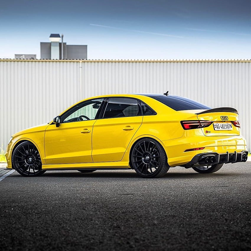 Cars Zone on Audi, yellow rs3 saloon HD phone wallpaper
