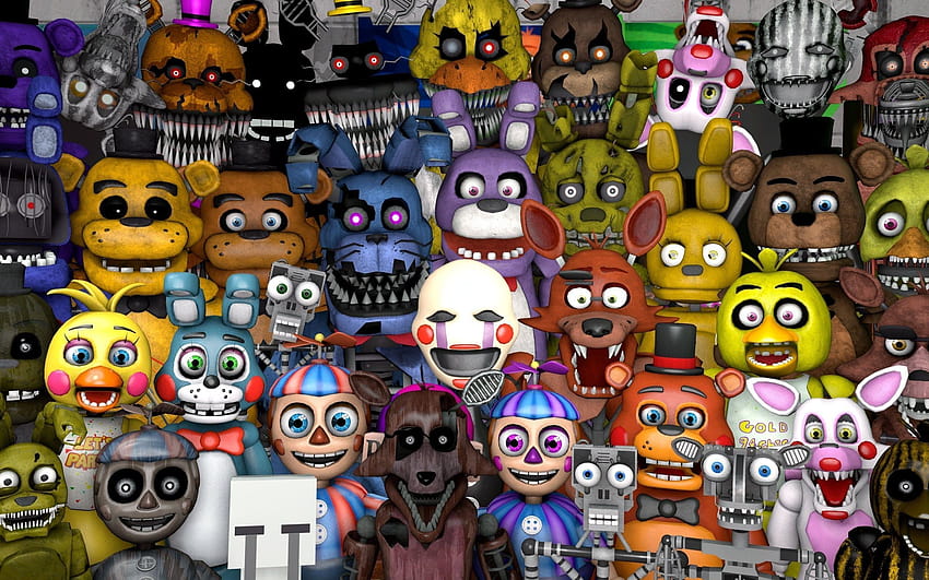 Fnaf world ,head,toy,action figure,animation, fnaf head HD wallpaper ...