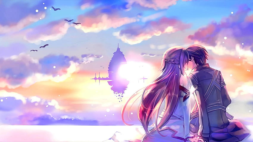7 Anime Love, história de amor papel de parede HD