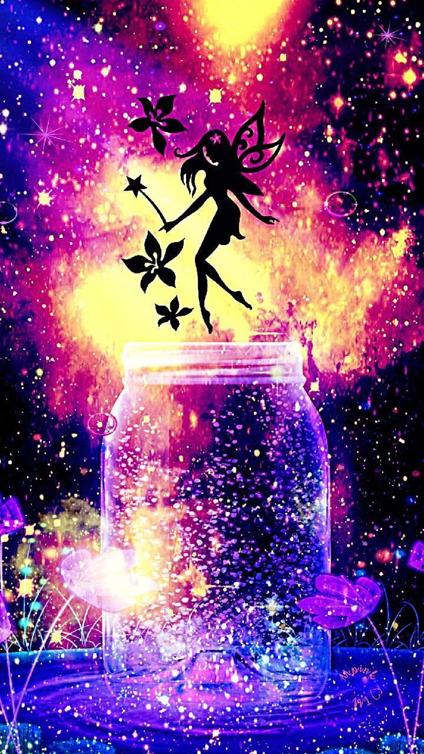 Fairy Garden Galaxy ...By Artist Unknown..., garden fairy HD phone wallpaper