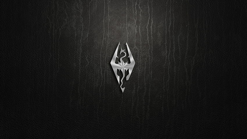 The Elder Scrolls V: Skyrim Full und Hintergründe, Skyrim-Symbol HD-Hintergrundbild