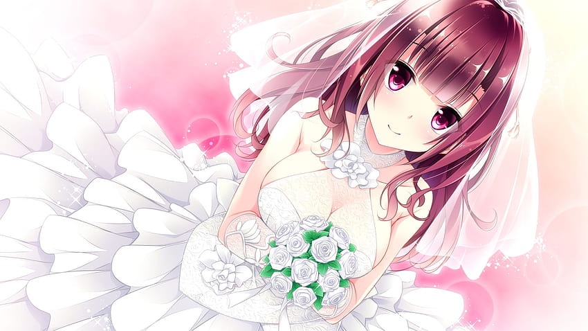 Golden Marriage, wedding anime HD wallpaper