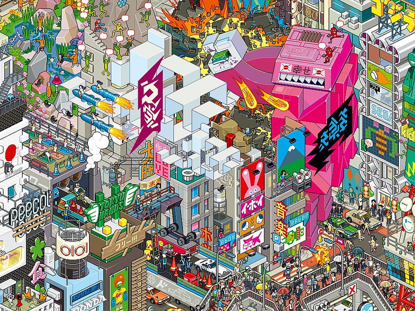 City Pixel Art HD wallpaper | Pxfuel
