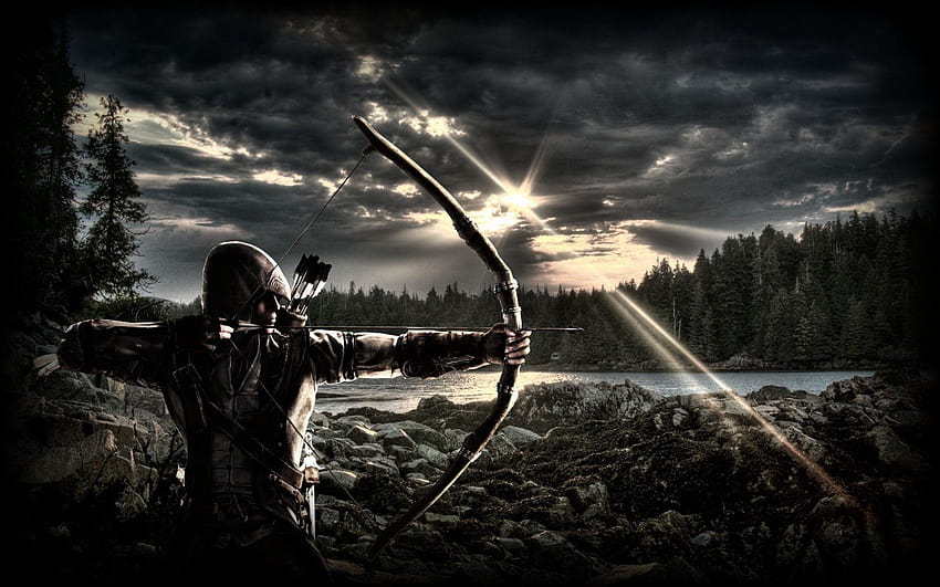 Archery, bow and arrow HD wallpaper