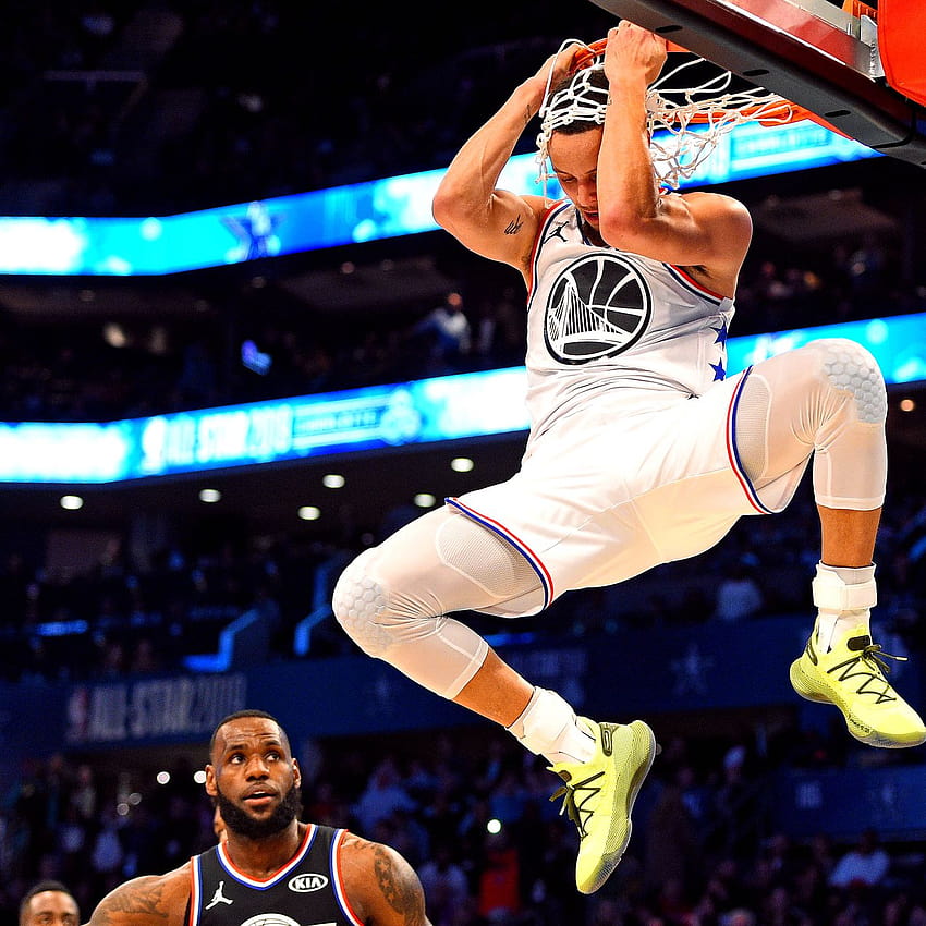 Stephen Curry's All, stephen curry dunk HD phone wallpaper