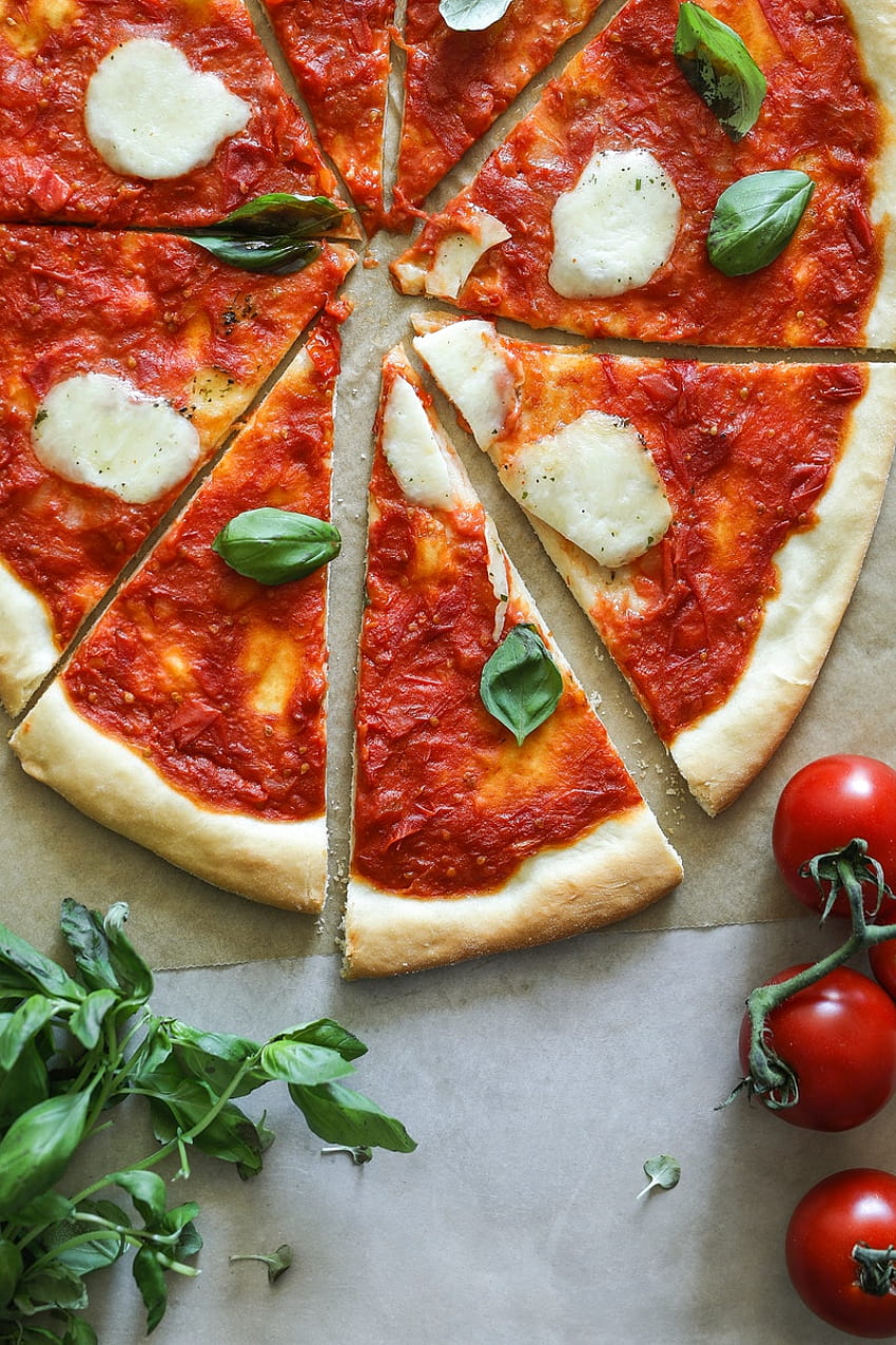 Margherita-Pizza HD-Handy-Hintergrundbild