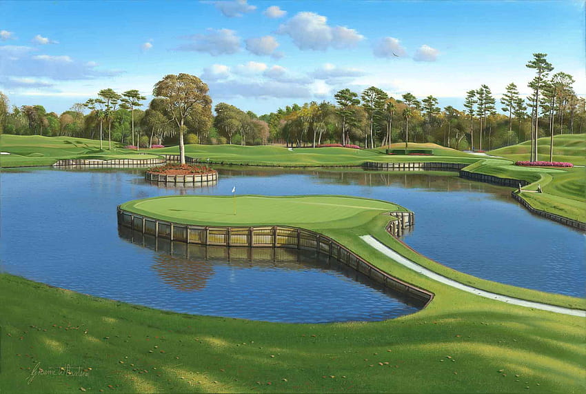 Melhor campo de golfe de 2 buracos no quadril, campos de golfe papel de parede HD