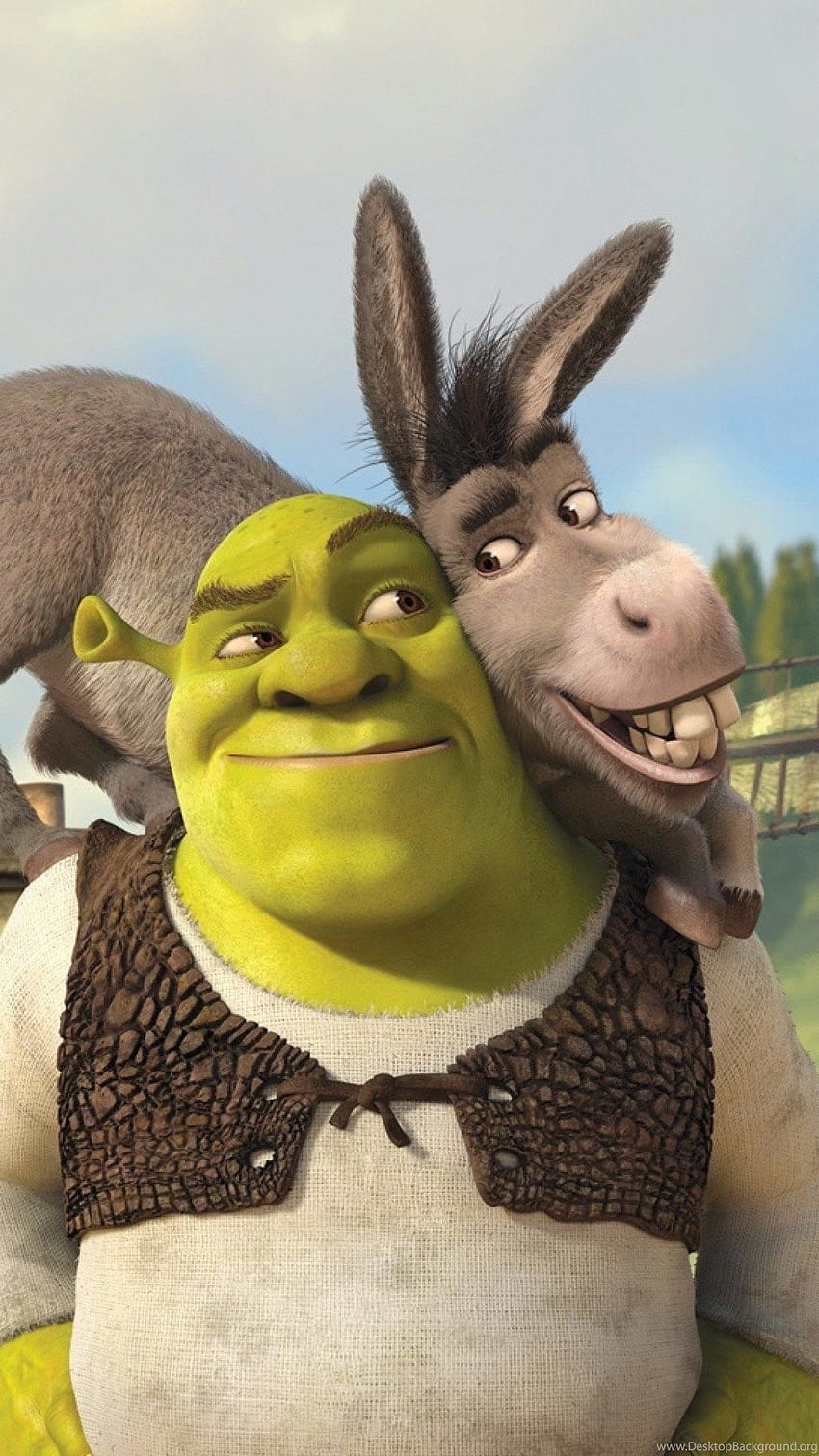 Shrek y el burro Shrek para siempre después del iPhone 6 Plus ... s, shrek divertido fondo de pantalla del teléfono