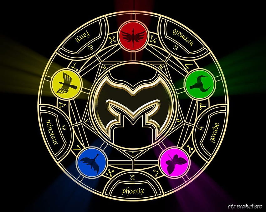 Power Ranger-Symbole mystische Kraft HD-Hintergrundbild
