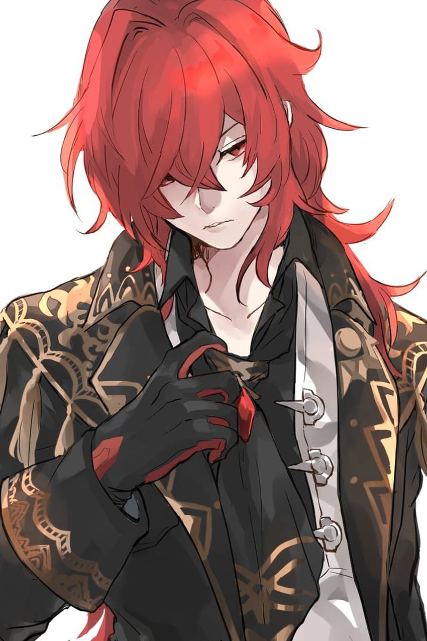 Handsome Anime Boy Red 4K  Mobile Abyss