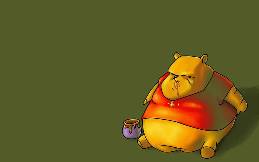 dessins animés graisse drôle miel parodie Vinnie l'ourson Winnie l'ourson, noix de miel Fond d'écran HD