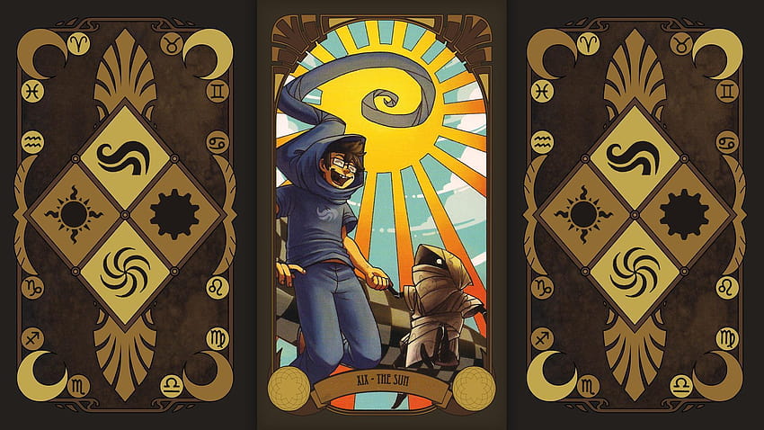 Took the time to scan in all the Homestuck Tarot Cards and make HD wallpaper