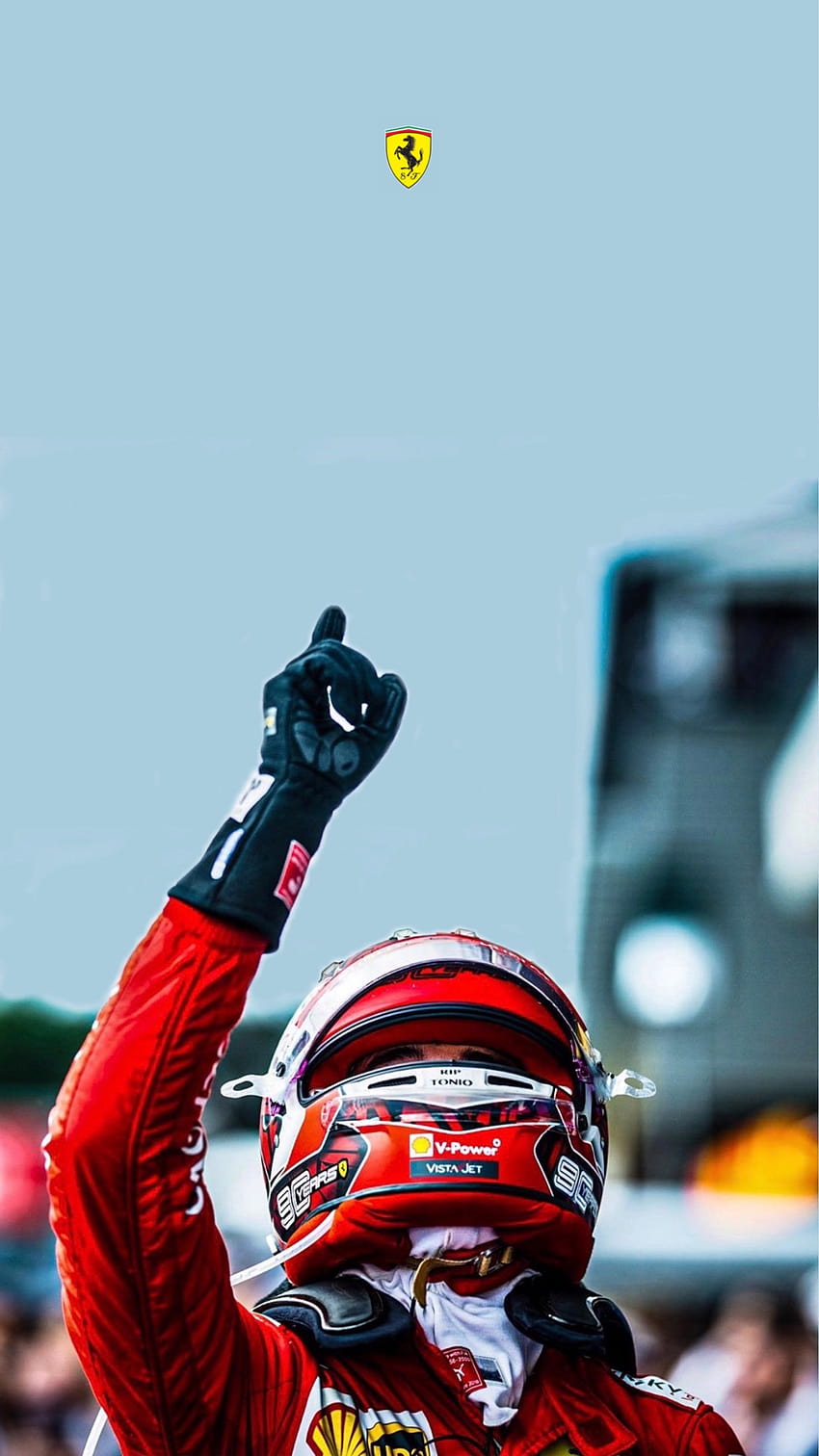 Charles Leclerc, Grand Prix Belgia 2019, Scuderia Ferrari, Formula 1, telepon charles leclerc wallpaper ponsel HD