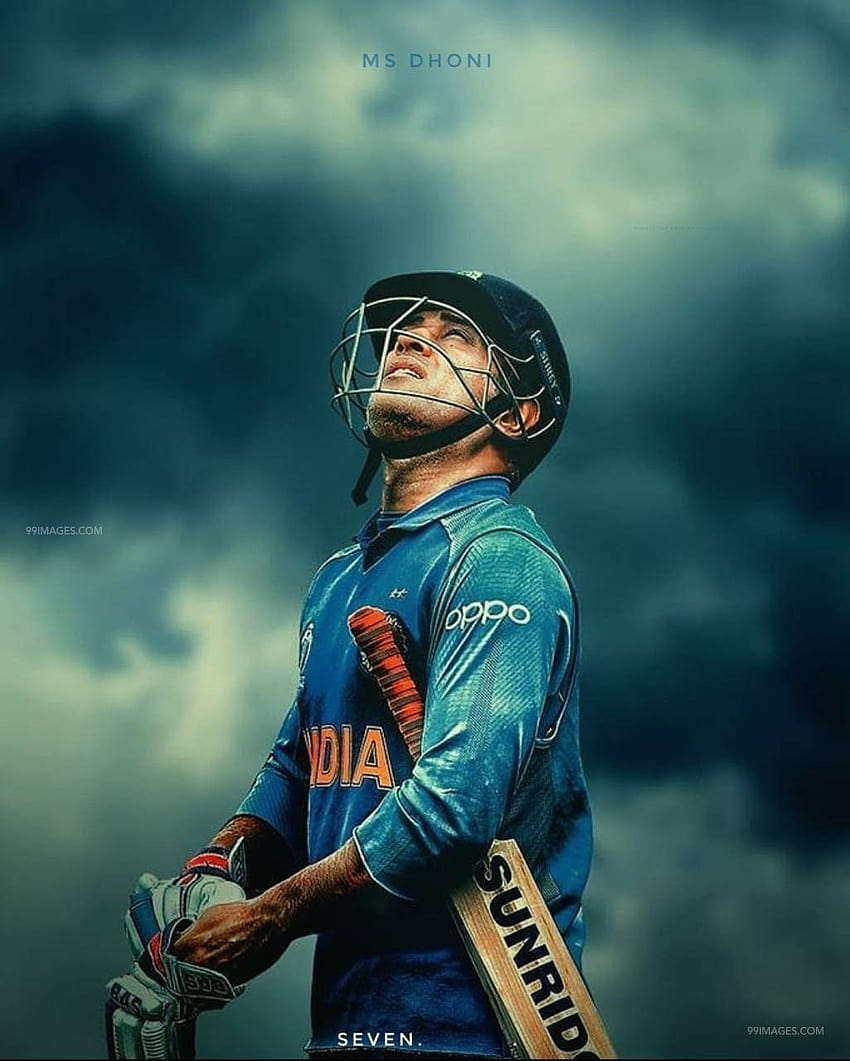 [8 MS Dhoni 7 Looking at Sky Drawing / HD phone wallpaper | Pxfuel