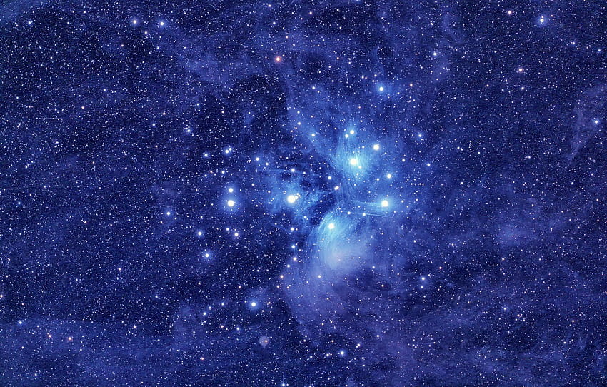 Die Plejaden, M45, Sternhaufen, Abschnitt Kosmos HD-Hintergrundbild