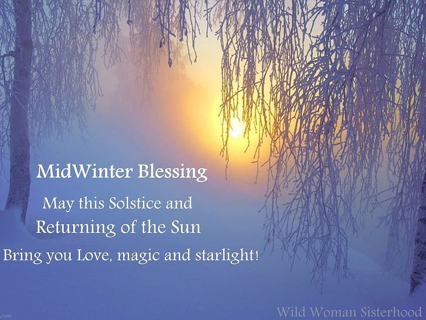 MidWinter Blessing ~, winter solstice wishes HD wallpaper